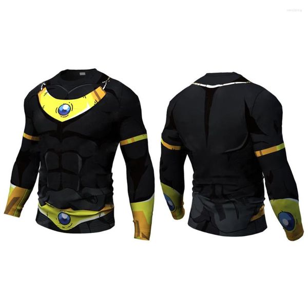 Erkekler Tişörtleri 2023 Erkek Termal İç Çamaşırı Takım Rashguard Fitness Spor Taytları Sold Renkli Erkekler Comression Giysileri