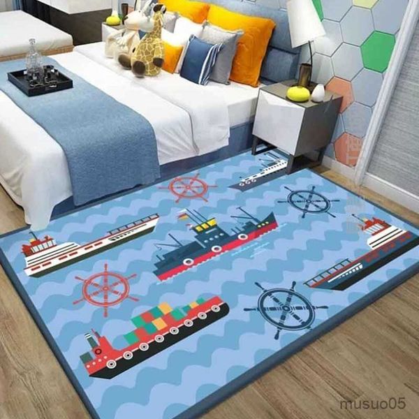 Коврики Playmats Cartoon Print Carpets для детской комнаты Game Rug Не скользи