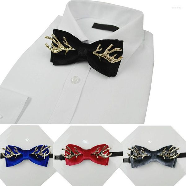 Fliege Elch Horn Krawatte Hochwertige Herren Hochzeit Business Bankett Anzug Hemd Zubehör Geschenke Koreanische Trendy Unisex Samt Fliege