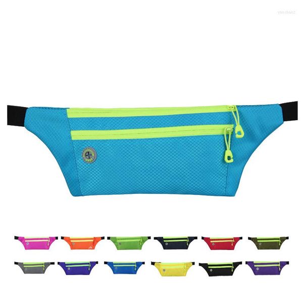 Borse da esterno Marsupio sportivo con foro per le cuffie Cintura unisex impermeabile da corsa Yoga Gym Marsupio e borsa per i fianchi