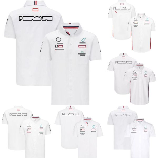 F1 Shirts 2023 Formel 1 Team Fahrer Poloshirt Sommer Herren Racing Fans Lässiges Hemd mit Knöpfen Motocross Jersey Auto Tops