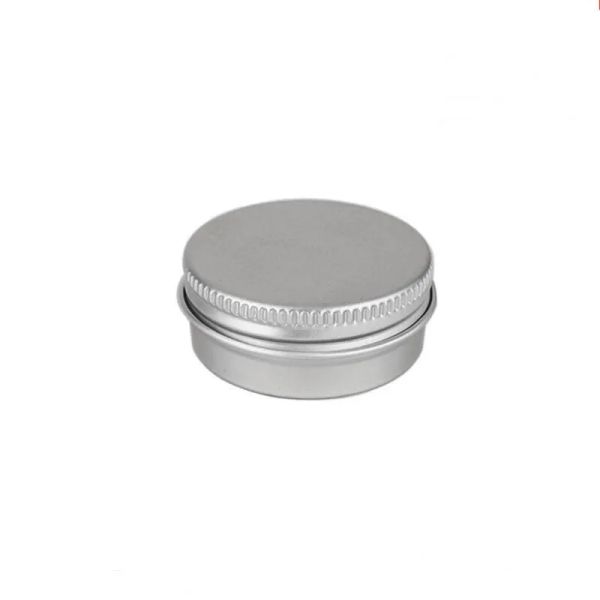 Novo jarro de alumínio cosmético de 15g de 15 ml de metal para uma fábrica de embalagens creme tomada de fábrica