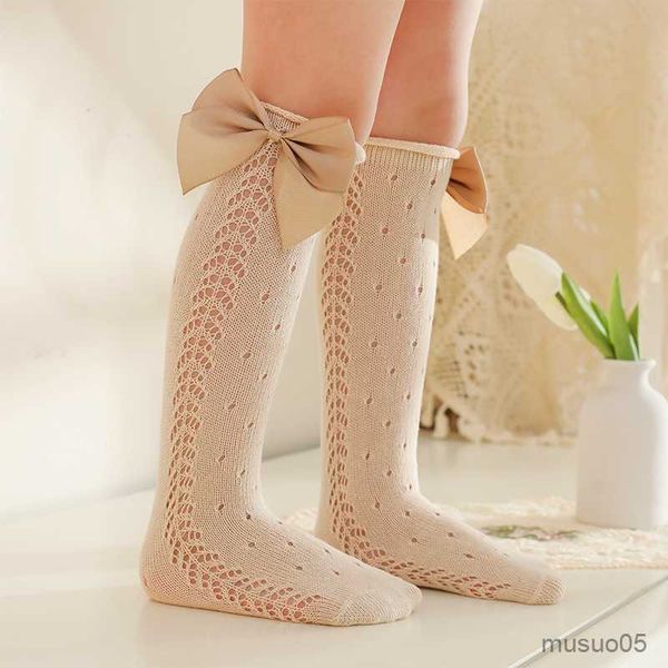 3 stücke Sommer Kinder Kniestrümpfe Aushöhlen Weiche Baumwolle Nette Kinder Mädchen Dünne Mesh Atmungsaktive Lange Socken Für 2-13 Jahre