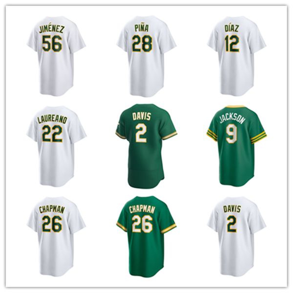 Maglie da baseball personalizzate uomini donne giovani 24 Rickey Henderson 9 Reggie Jackson 56 Dany Jimenez 49 Ryan Noda 20 Zack Gelof 38 JP Sears 15 Seth Brown