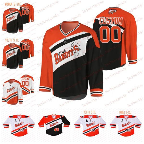 Özel Nll Buffalo Bandits Jersey 92 Dhan Smith Tehoka Nanticoke Chase Fraser Josh Byrne Connor Fields Matt Vinc Steve Priolo Chris Cloutier Nick Weiss Frank