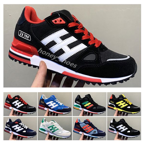 Editex zx750 Demply Blue Sports Sneakers ZX 750 Mens Women Shoes Black Red Green Athletic Hetableable Trainers. Случайные девчонки Des Chaussures 36-45 H56