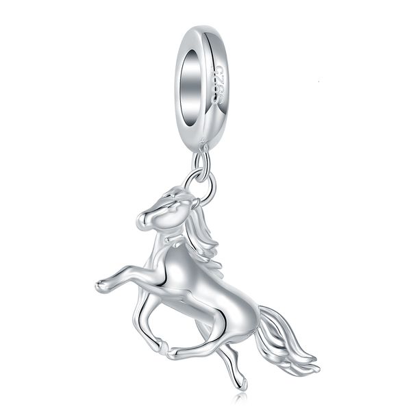 Charms Gioielli di moda Fit Charms europei Argento 925 Perline Bracciali Flying Horse Charms Ciondolo Perline Per Gioielli Che Fanno Regali 230506