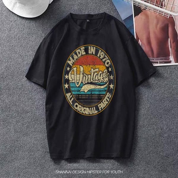 Мужские футболки классический 50 -й день рождения подарок футболка винтаж Unisex Baseball 2023