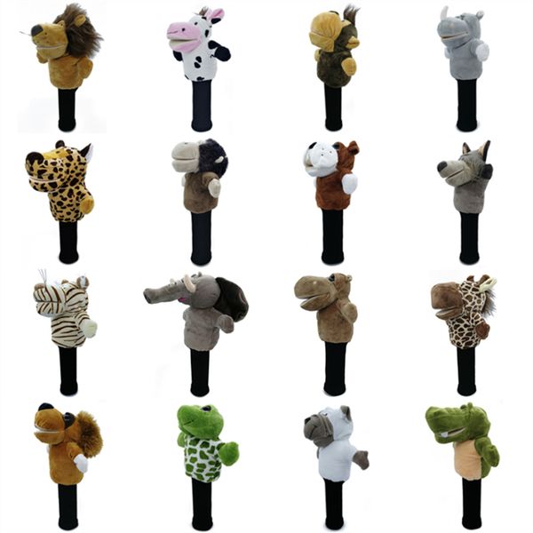 Club Heads Tays of Animals Golf Head Capas se encaixam em Fairway Woods Men Lady Cover Mascot Novelty Cute Gift 230505