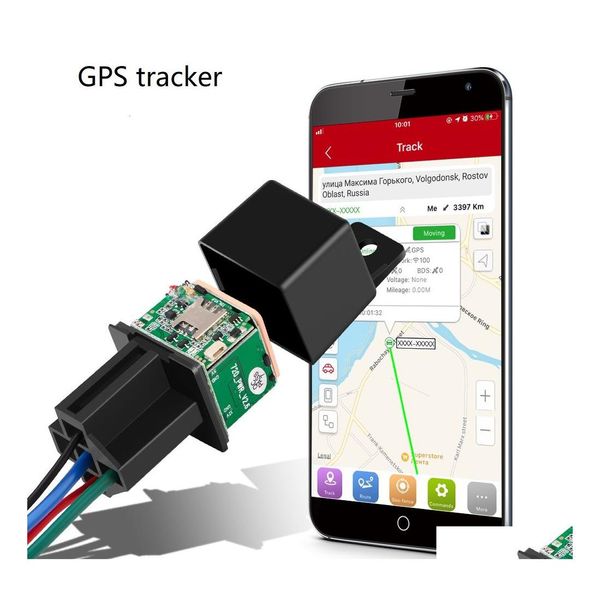 Auto-Gps-Zubehör Mini-Tracker Micodus Mv720 Den Design Cut Off Fuel Locator 990V 80Mah Shock Overspeed Alert App Drop Delivery Dhwfv