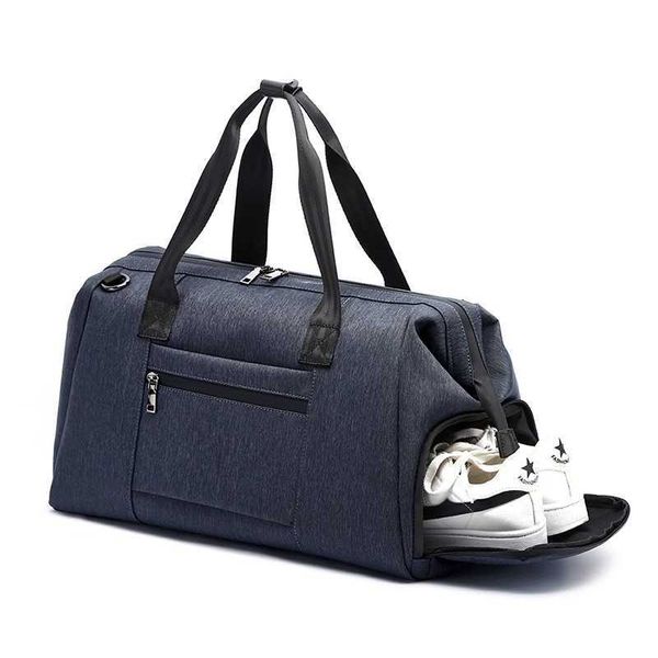 Borse sportive Borsa fitness impermeabile Borsa combinata asciutta e bagnata con scomparto per scarpe Borsa a tracolla da uomo Borsa a tracolla grande bagaglio portatile G230506