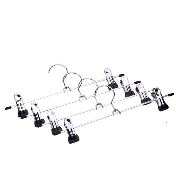 Cabides racks 10pcs revestimento de roupas fortes rack de rack para calças de saia de calça de aço inoxidável 230505