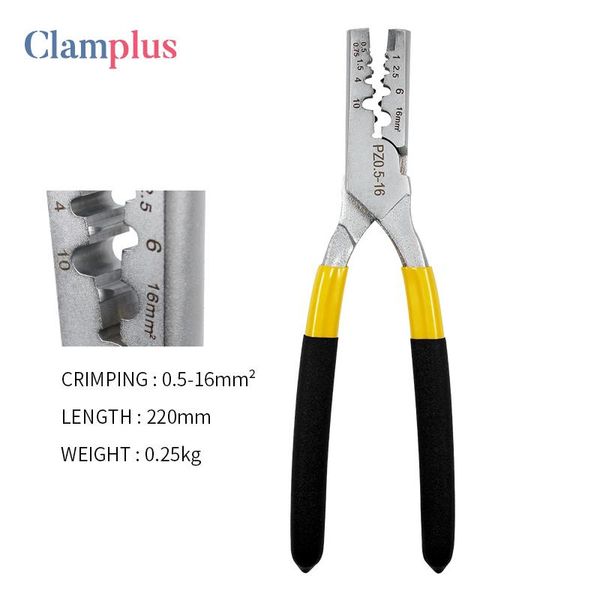 Tang-Crimp-Rohrklemmenzange 0,516 mm Mini-Crimpzange im deutschen Stil für elektrische Schnürsenkelklemmen VE-Crimpwerkzeuge