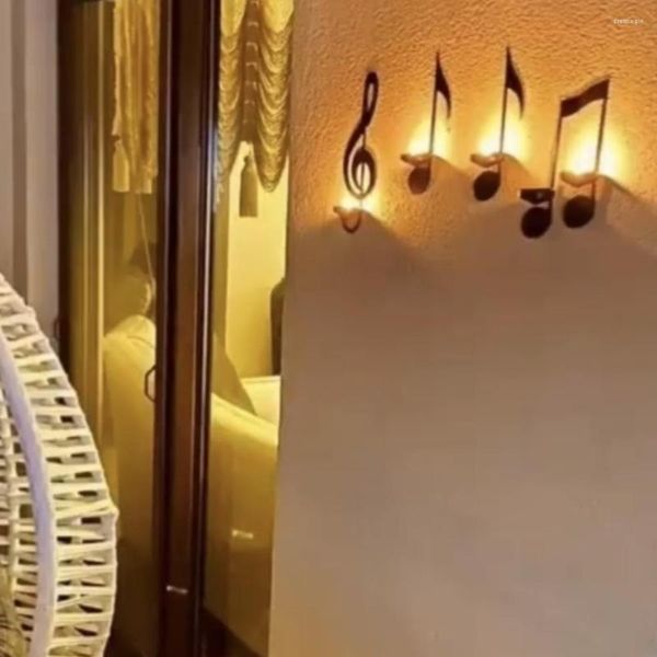 Kerzenhalter, einfacher linker Schlüsselhalter, an der Wand befestigtes Dekor für Zuhause, Schlafzimmer