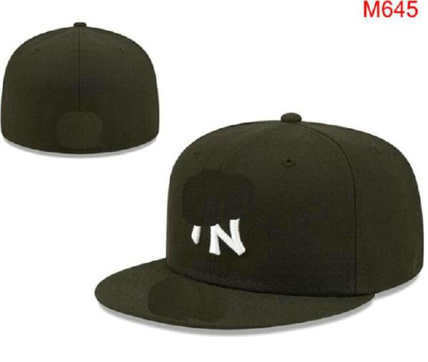 2023 Herren Classic Black Color New York Flat Peak Serie Herz Full Size SOX NY Closed Caps Fashion Hip Hop Baseball Sports All Team Fitted Hats Casquette In Größe 7-Größe 8