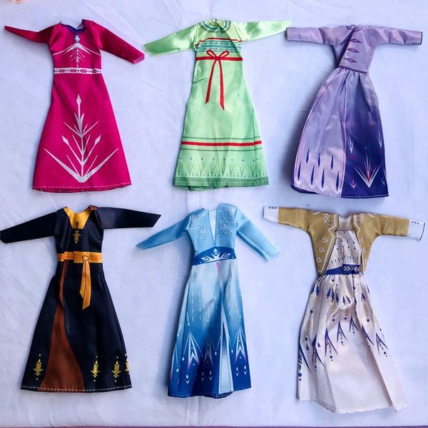 Roupas de moda 30 cm para bonecas cosplay Princess Long Dress e use trajes de banho