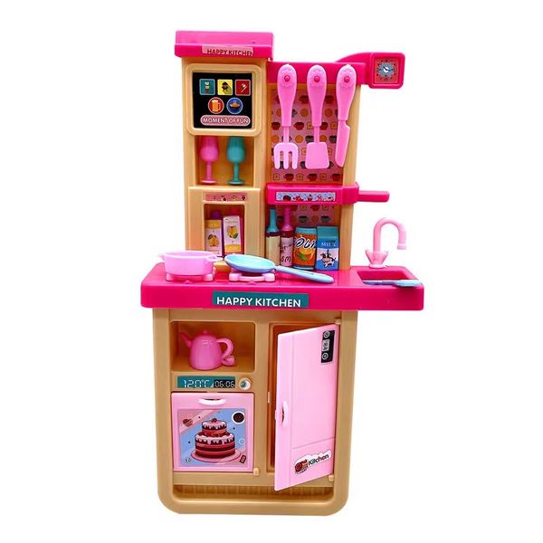 Mutfak Çocuk Oyuncakları Sevimli Minyatür Bebek Evi Mobilya, Barbie Diy çocuklar için oyun bebek aksesuarları oyun doğum günü hediyesi
