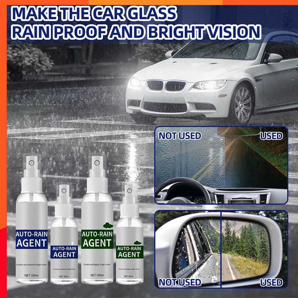 Nuovo 30/100ML Car Window Glass Film Agente di rivestimento Impermeabile antipioggia Anti-fog Spray Rivestimento del parabrezza dell'auto Anti-fog Agente antipioggia
