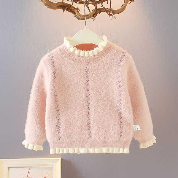 Pullover Mädchen Pullover Winter 2 4 6 8 10 Jahre Kleinkind Strickpullover Top Korean Style Cardigans Warme Kinder