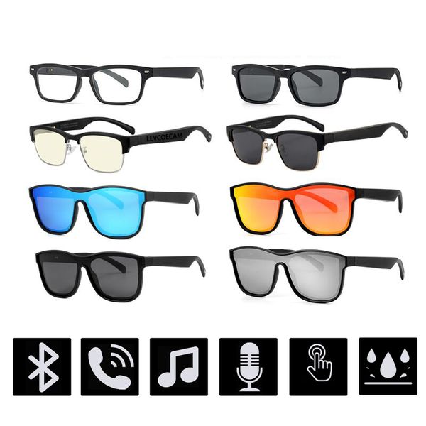 Bluetooth Audio Smart Lunettes Pour xiaomi huawei IOS Bluetooth Smart Lunettes De Soleil Contrôle Tactile Mains Libres Musique-Appel Conduite Lunettes Sport HD Stéréo Headse