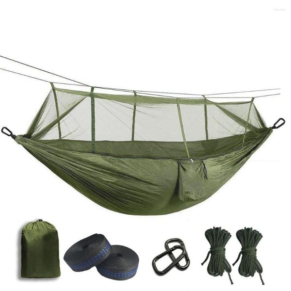 Amaca per paracadute con zanzariera ultraleggera per mobili da campo con punture anti-zanzara per tenda da campeggio all'aperto che utilizza il sonno