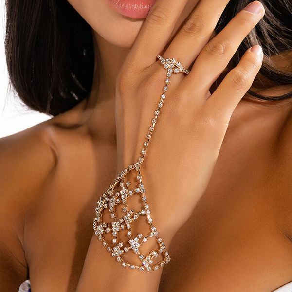 Pulseiras de casamento novas pulseiras de shinestone malha de moda full diaml small xadrez de xadrez