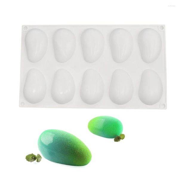 Backformen 10 Löcher 3D Mango Silikonform DIY Handwerk Seife Kerze Mousse Kuchen Eis Dekoration Werkzeug Zubehör