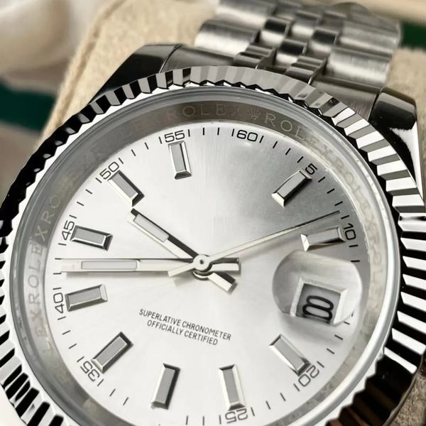 Com o Certificado de Relógio Automático da Caixa Original 41mm Datejust, Presidente Male Relógios Data Diamantes Diamantes Verde Relógio Homem Men Bolinho