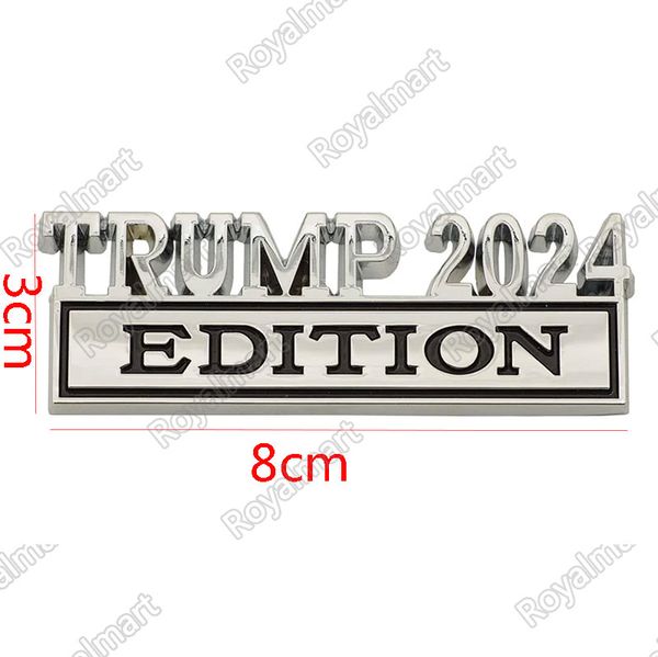 Metal Trmup 2024 Edition Car Emblem Badge Adesivi Decorazione