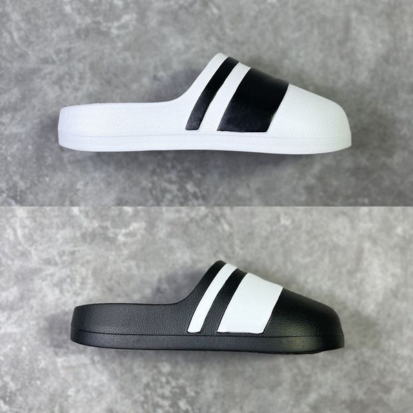 2023 Adifom Adilette Slide Sandalen Damen Herren Core Schwarz Cloud White Cloud White Basketball Sport Slides Freizeitschuhe36-45