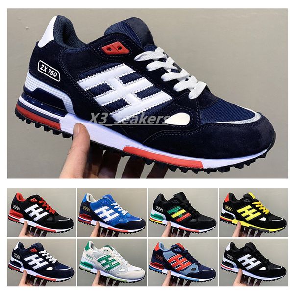 2023 Classic ZX750 Scarpe da corsa Designer Sneakers zx 750 Uomo Donna Rosso Blu Traspirante Atletico Sport all'aria aperta Jogging Walking 36-45 x57