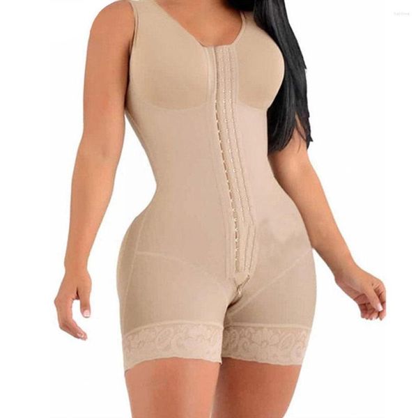 Shapers da donna Cintura corta ad alta compressione con spille Busto per uso quotidiano e post-uso Guaina dimagrante Pancia Donna all'ingrosso X5w8