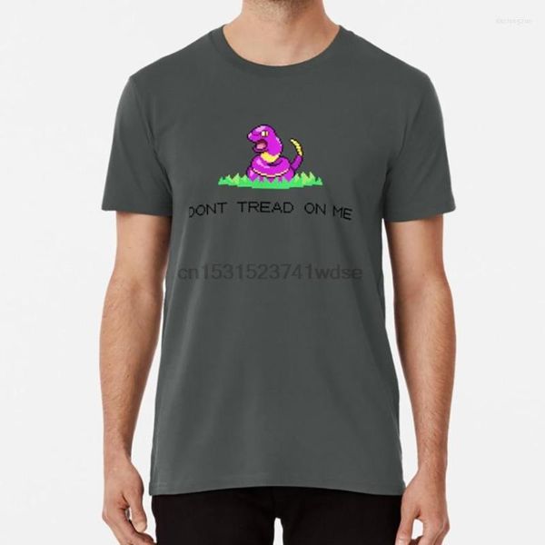 As camisetas masculinas não pisam na camisa ekans arbok me bandeira gadsden American America