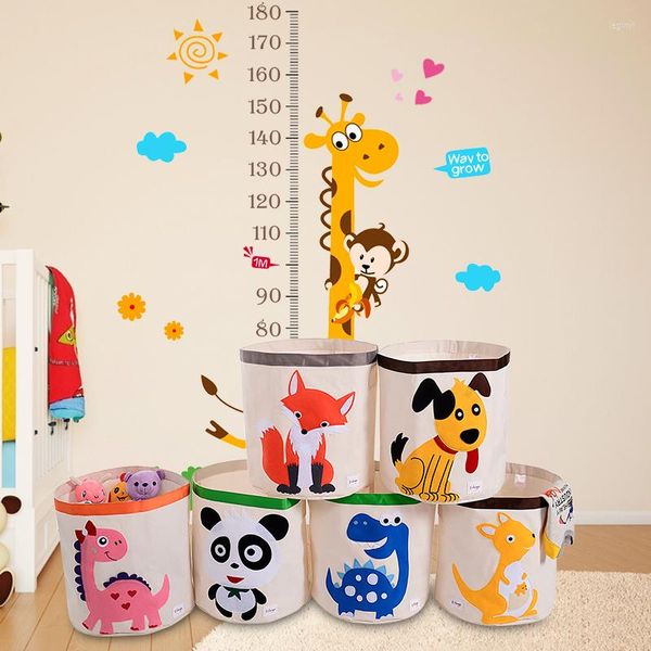 Borse portaoggetti Oxford Rotondi Organizzatori di cartoni animati per giocattoli per bambini Abbigliamento per bambini Scarpe con grande capacità 65 ml