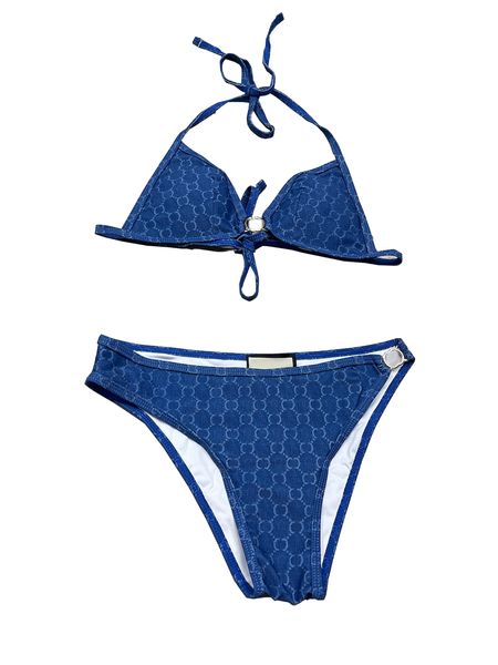 Designer Sexy Bikini-Set für Frauen-Verband-Badeanzug Zweiteilige Top-Badebekleidung Badeanzug mit hoher Taille Beachwear