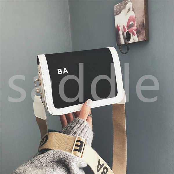 Borsa a tracolla di marca di design di lusso Borsa da donna piccola quadrata con patta Borsa a tracolla da donna casual con borsa a lettera B