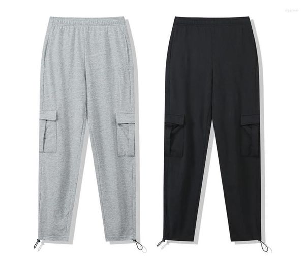 Pantaloni da uomo Hip Hop per uomo Y2K Moda Streetwear Pantaloni Casual Dritto Gamba larga Pantaloni sportivi larghi Ragazzi Punk sciolto Pantaloni grigi