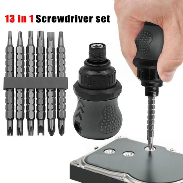 Schroevendraaier 6-in-1-Schraubendreher-Set, multifunktionales Schraubendreher-Set, Reparaturwerkzeug-Set für mobile Laptop-Brillen, kleines Schraubendreher-Set DCS