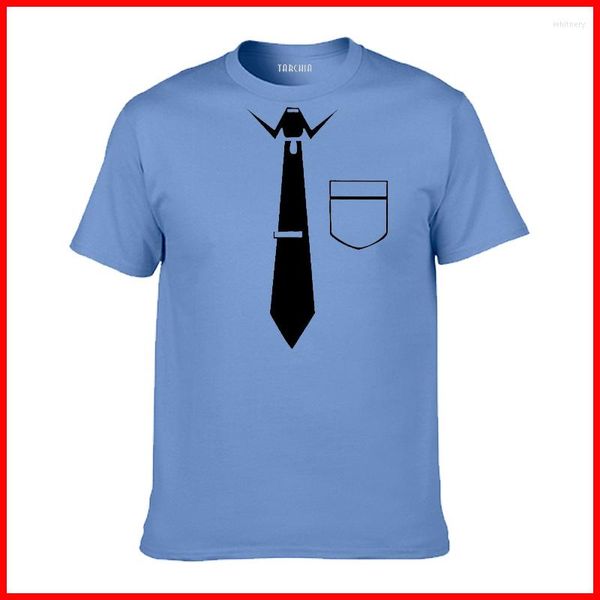 T-shirt da uomo TARCHIA 2023 Top Tees Uomo Manica corta Ragazzo Casual Homme Tshirt Camicia Plus Moda Estate Cravatta Premium T-shirt in cotone