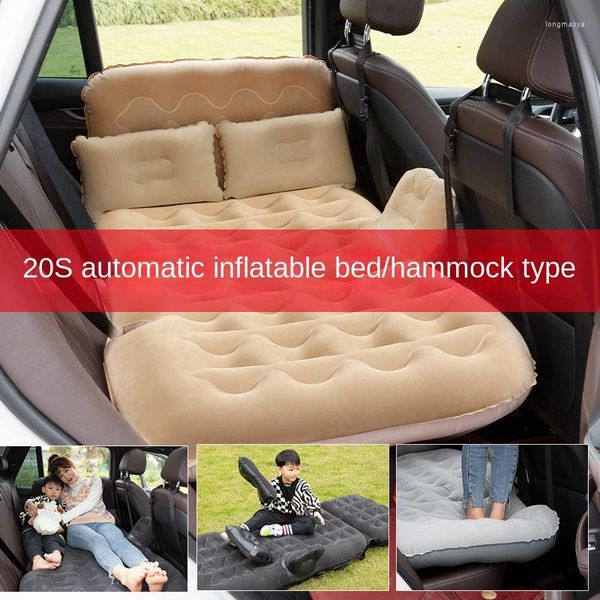 Accessori interni Letto gonfiabile per auto Sedile posteriore Tappetino per dormire Materasso automatico veloce Pelle scamosciata Home Dual Use Travel