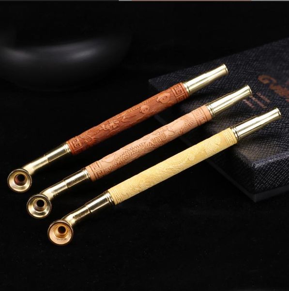 Курительные трубы деревянные металлические двойные целеустремления сухой табачный столб