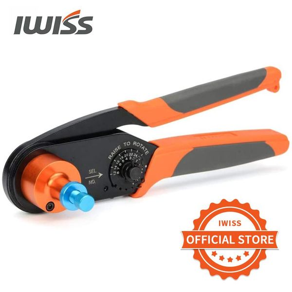 Tang iwiss hdt4800 mini ferramenta de crimpagem crimper alicate 1226awg para tamanho 14 16 20 trabalho de contato sólido com os conectores Deutsch