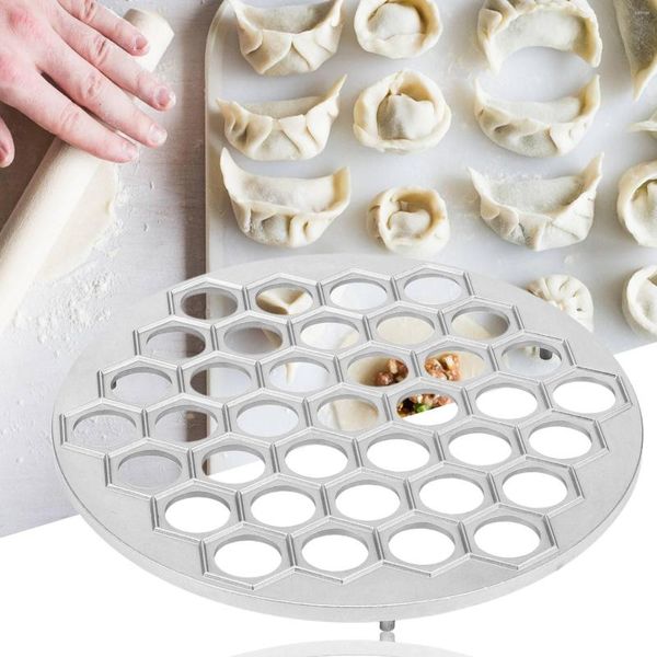 Stampi da forno 37 fori Strumenti per stampi per gnocchi Gnocchi Maker Ravioli Stampo in alluminio Pelmeni Cucina Fai da te Fai pasticceria