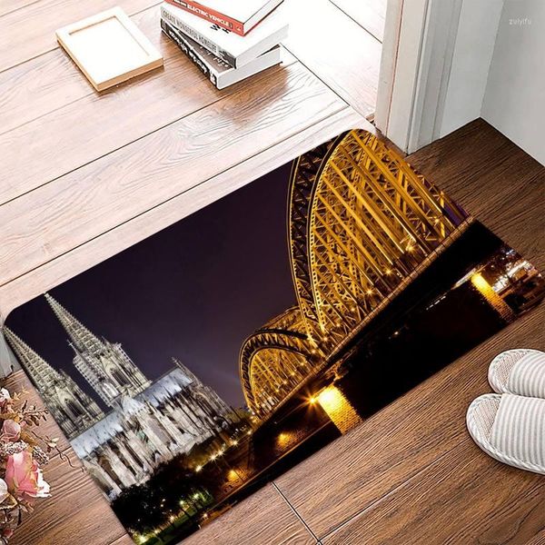 Ковры Berlin Germany Architecture Beauty Bridge Bridge Night Light Bipormat коврики для гостиной ванная комната кухня коврик