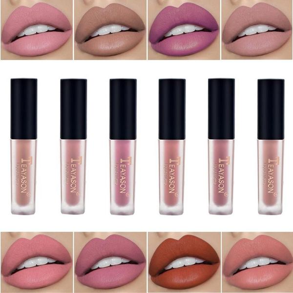 Женская мода Liquid Matte Velvet Lipstick Натуральный увлажняющий блеск для губ
