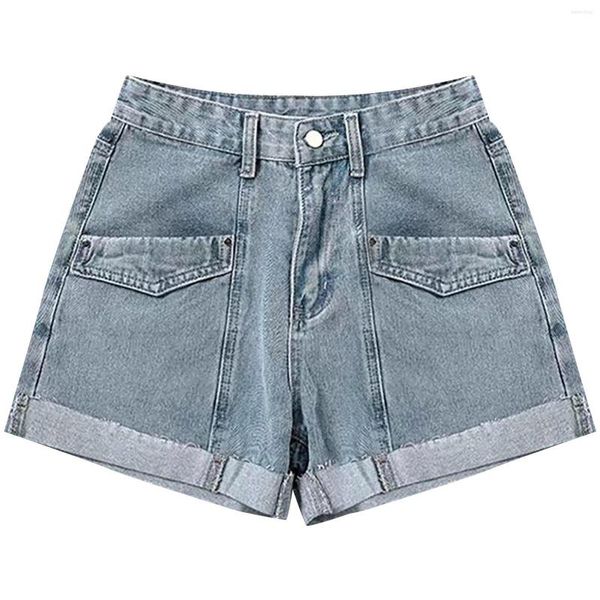 Shorts ativos mulheres sexy na cintura alta zíper jeans calça gravidez para vestidos curtos