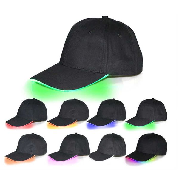 Snapbacks 1pc novo design LED Caps de beisebol luminos