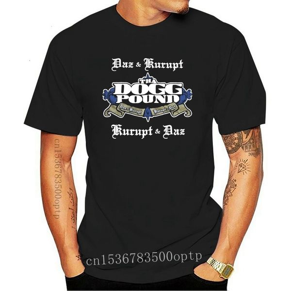 Camisetas masculinas roupas masculas tha cães libras gangstas daz marca kurupt t-shirt preto 230508