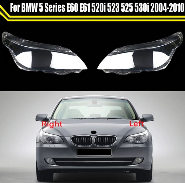 Caixa de luz automática para BMW 5 Série E60 E61 520I 523 525 530I 2004 ~ 2010 Carro frontal da lente do farol de carro