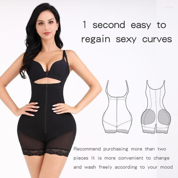 Intimo elasticizzato e contenitivo da donna Allenatore a vita alta Body Shaper Donna Controllo addominale Corsetto Dimagrante Guaina Pancia piatta Cintura BuLifter Tuta